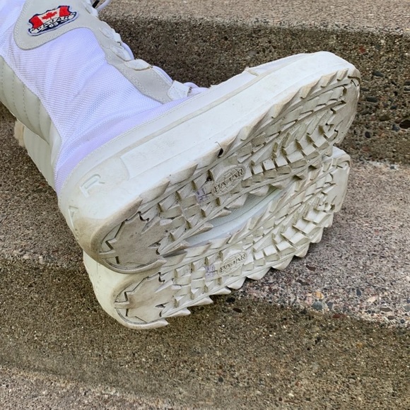 Pajar White Winter Boots with Cream Fur 10 - Picture 6 of 11